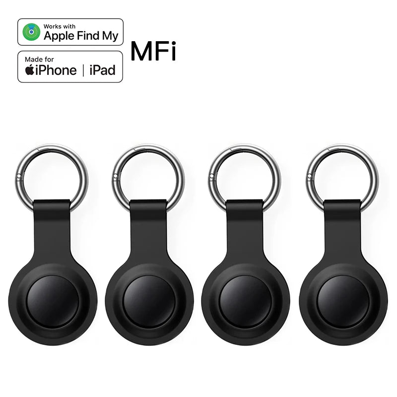 1/4 Silicone Set Anti-Lose Tracker Long-Distance Finder for Apple Find My Voice Locate Keys Bag Toys Smart Tag for Ios Iphone