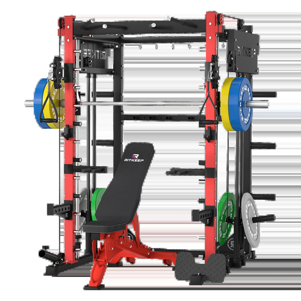 PMAX-4750 Dual Plate Loaded Squat Exercise Machine Gym Equipment Package