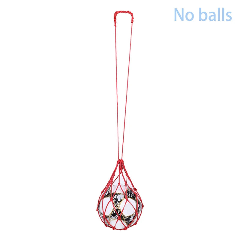 Youth Football Self Trainer Kick Net Pocket Professional Outdoor Sport Nylon Net Basketball Bag Solid Mesh Soccer Ball Carry Bag